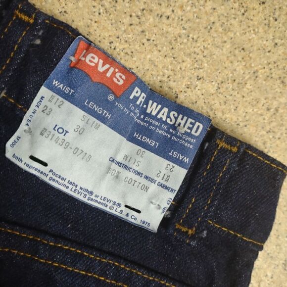 👍 Girl's Vintage Levi's 12 SLIM.  K1 - Picture 5 of 6